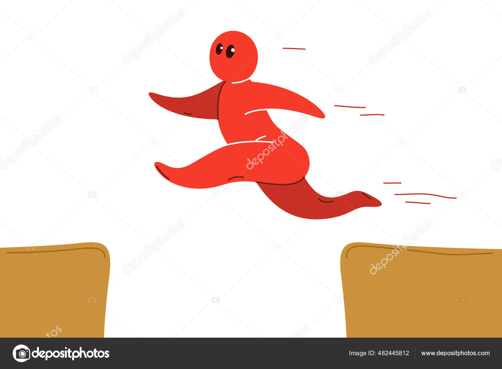 Funny Cartoon Man Jumping Though Gap Vector Flat Style Illustration Stock Vector Image by ©Ostapius #482445812 Funny Cartoon Man Jumping Though Gap Vector Flat Style Illustration Stock Vector Image by ©Ostapius #482445812