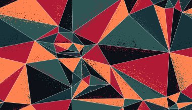 Çokgen grunge renksiz desen, grafiksel renkli düşük polyester sonsuz duvar kağıdı arkaplanı ve eski dokuları.