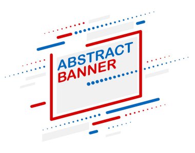 Reklamlar için vektör soyut afişi, beyaz üzerinde izole edilmiş basit grafik tasarımı, minimal geometrik arkaplan.