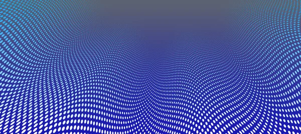 点ベクトルの抽象的な背景を暗い青の最小スタイルで消去し テキストのための場所 技術のテーマの半分は 3D視点で 動きのグラデーション — ストックベクタ