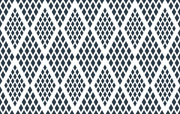 Rhomb Seamless Geometric Vector Pattern Rhombus Simple Black White Wallpaper — Stock Vector