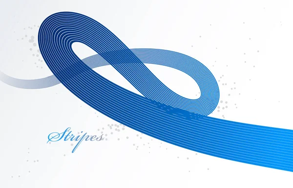Lignes Bleues Mouvement Vectoriel Dimensionnel Fond Abstrait Élégant Élément Design — Image vectorielle