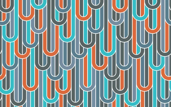 带编织线的条纹矢量无缝图案 几何抽象背景 条纹网 光学迷宫 — 图库矢量图片