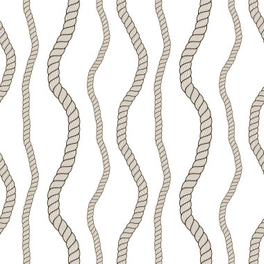 Kusursuz denizcilik halat şablonu vektörü. Sonsuz donanma çizgileri ve illüstrasyon illüstrasyonu. Donanma basit asgari deniz ipleri sonsuz tasarım. Kumaş, duvar kağıdı, ambalaj, ağ ve baskı için kullanılabilir.