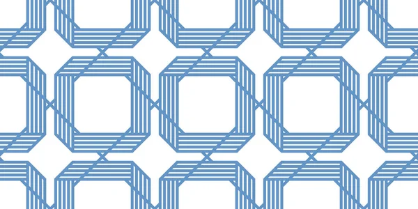 格子幾何学的なシームレスパターンベクトルデザイン トレンディーなレトロスタイル最小グリッドタイリング モノクロネットリニアアート — ストックベクタ