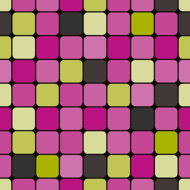 Mozaik seamless modeli, basit geometrik vektör arka plan.