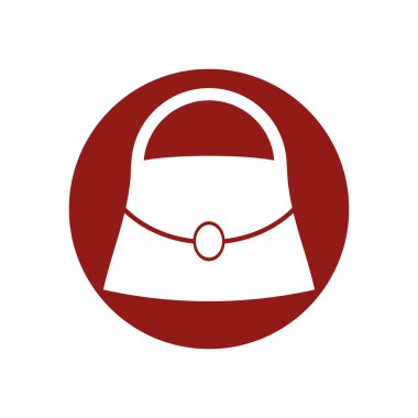 Kadın torba vektör simgesi.