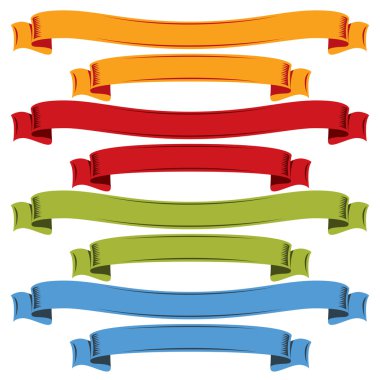 Beyaz arka plan şeritler şeklinde gökkuşağı. 