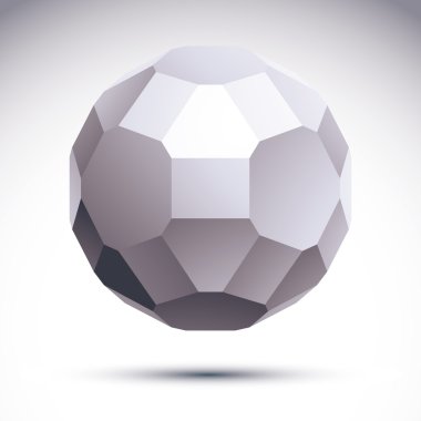 Vector 3B nesne, tasarım öğe şablonunda technolog soyut