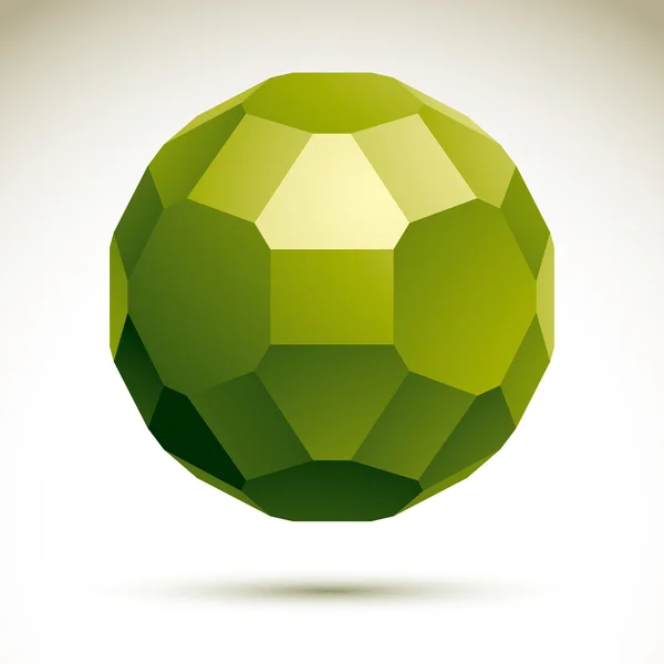 Abstracte 3d origami veelhoekige object, vector geometrisch ontwerp el — Stockvector