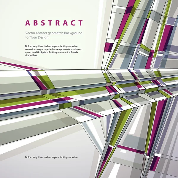 Vektor abstrakt geometrisk bakgrund, modern stil illustration. — Stock vektor