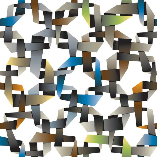 Färgglada dekorativa sammanflätade origami tapeter, abstrakt squa — Stock vektor