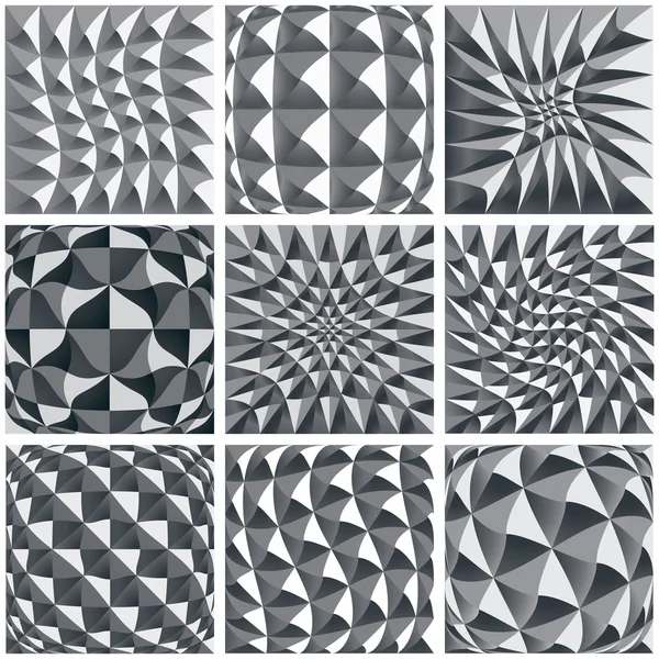 Abstracte zwarte en witte achtergrond, geometrische figuren. — Stockvector