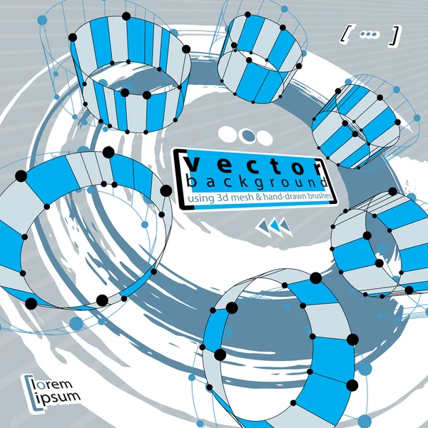 Fondo abstracto del vector, ilustración del vector hecha usando real — Archivo Imágenes Vectoriales