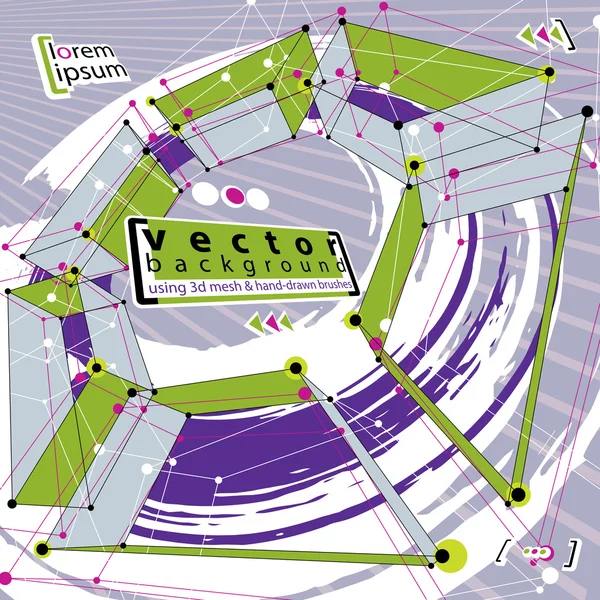 Abstrakt vektor bakgrund, vektor illustration görs med hjälp av real — Stock vektor
