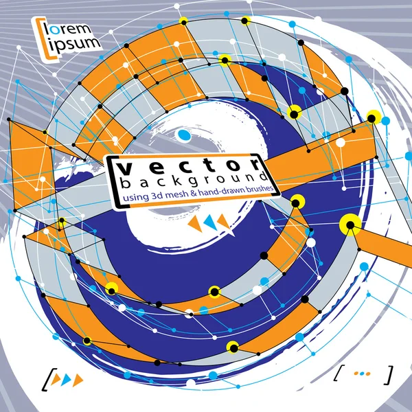 Abstrakt vektor illustration, levande grunge stil vektor bak — Stock vektor