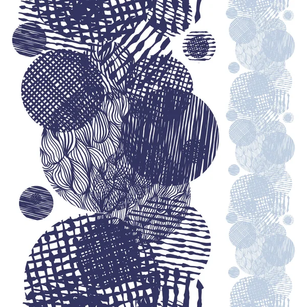 Texturas de líneas dibujadas a mano estilo grunge patrón sin costuras, vector — Archivo Imágenes Vectoriales