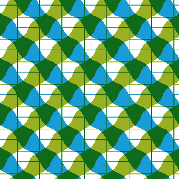 Geometric mosaic seamless pattern, vector background. — Stock Vector