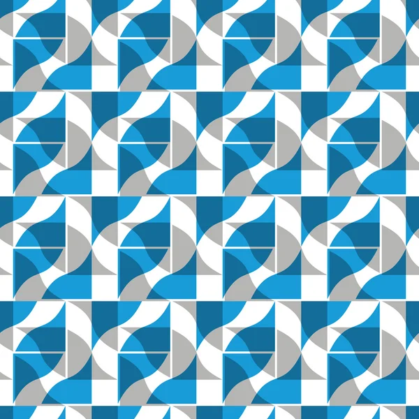Azulejos adornados patrón sin costura, fondo de vector geométrico . — Archivo Imágenes Vectoriales