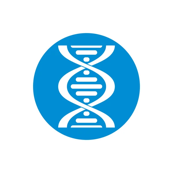 DNA vector pictogram geïsoleerd op witte achtergrond. — Stockvector