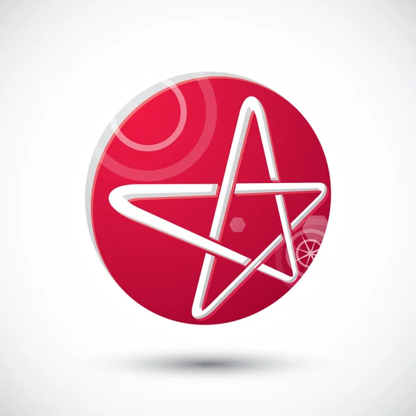 Star symbol , abstract icon, 3d vector symbol — Stock Vector