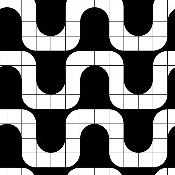 Mosaico azulejos patrón sin costura, vector de fondo . — Archivo Imágenes Vectoriales