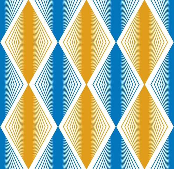 シームレスな菱形パターン、抽象的な幾何学的な背景、ベクトル — ストックベクタ