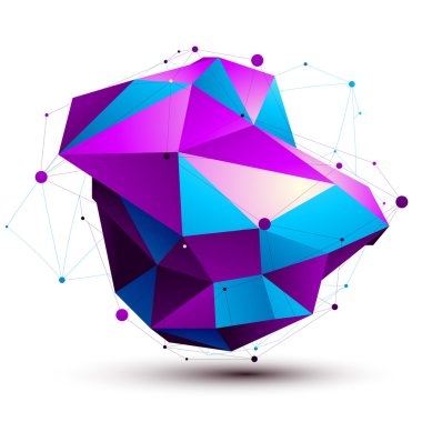 Modern dijital teknoloji tarzı. Renkli soyut alışılmadık asymm