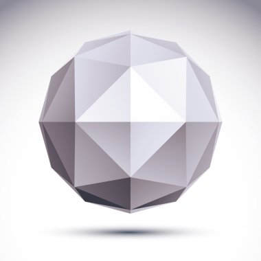 3D poligonal geometrik nesneleri, vektör soyut tasarım öğesi, c