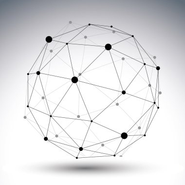 vektör soyut teknoloji illüstrasyon, perspektif geometri
