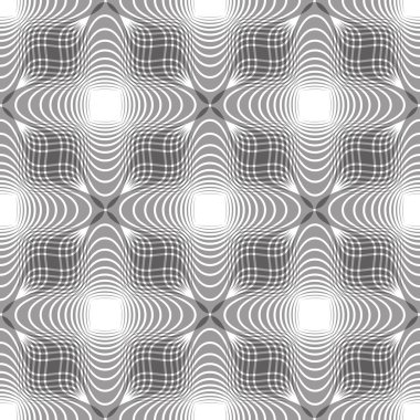 Tek renkli s sorunsuz vintage çiçek arka plan, geometrik çizgili