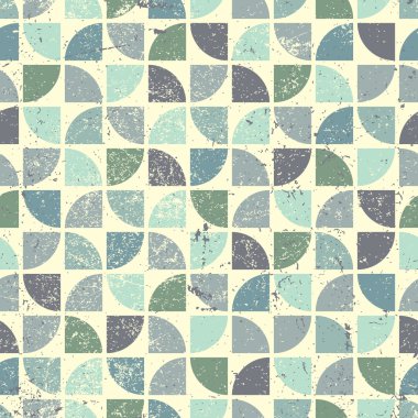 Vintage parlak geometrik seamless modeli, çiçek Tema soyut