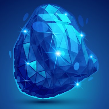 Renkli plastik sarhoş parlak 3d sibernetik modeli, yansıtıcı