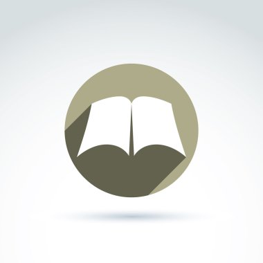 Herkesdaire oluşturacak şekilde, illustrat yerleştirilen boş çarşafları ile vektör açık kitap