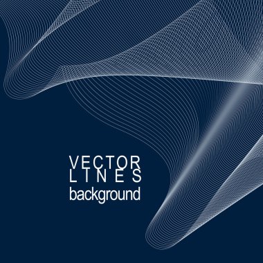 Koyu çizgili dekoratif dalgalı şablon, vektör arka plan ile si