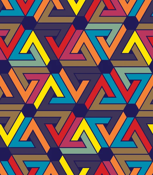 Motif multicolore continu créatif, motif riche abstrait ba — Image vectorielle
