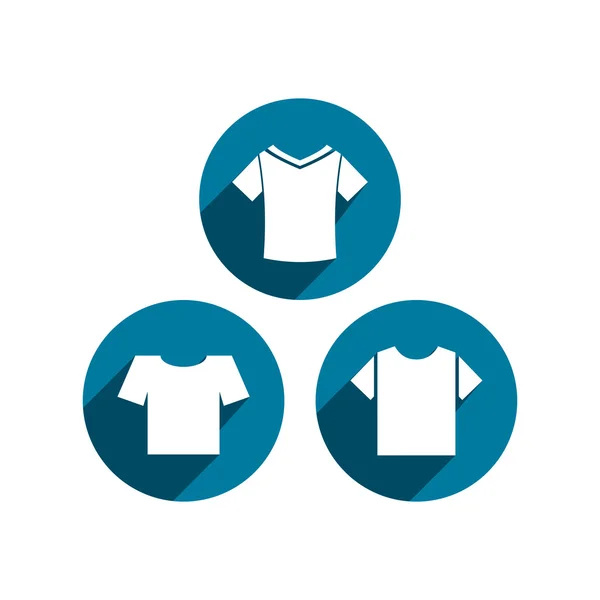 Man t-shirt vector icon set. — Stockvector