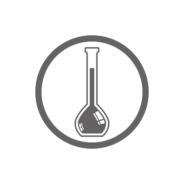 Chemical flask vector icon. — Stock Vector