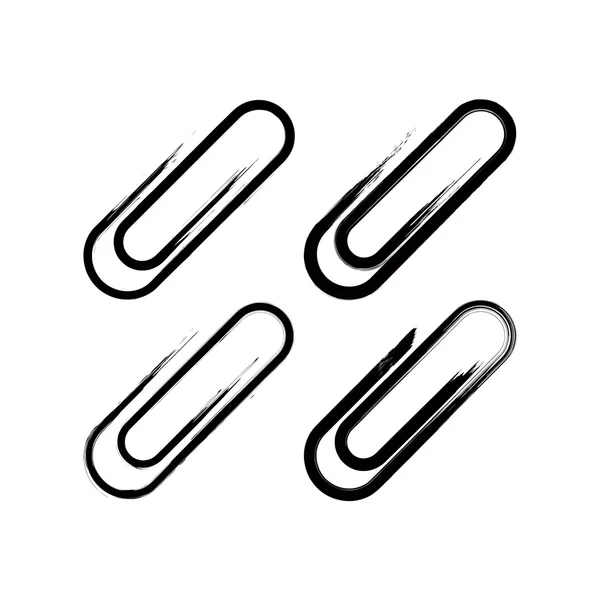 Zestaw ikon attachment rysowane ręcznie proste wektor, zbiór — Wektor stockowy