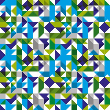 parlak seamless modeli ile geometrik figürler, renkli mozaik