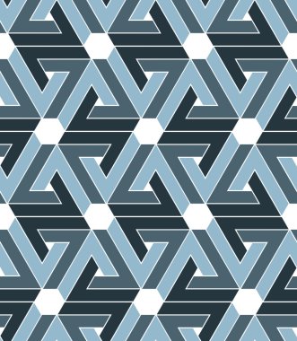 Ritmik dokulu sonsuz model altıgenler, grayscal ile