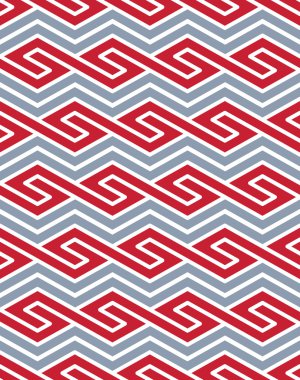 Vektör geometrik Dikişsiz desen renkli çizgiler, sonsuz et ile