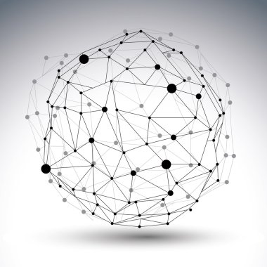 3d mesh modern ağ soyut resim üzerinde beyaz backgro izole