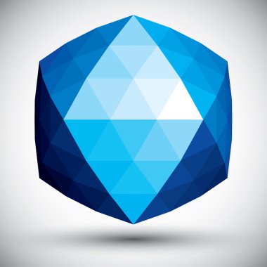 Üçgen soyut 3d şekil yaptı.