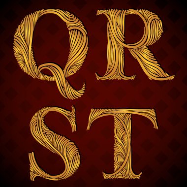 Çiçek harf q r s t.