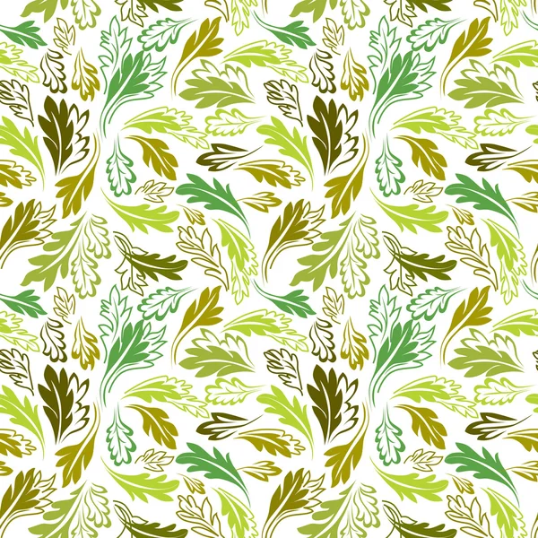 Seamless leaves pattern. — Stock Vector