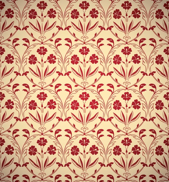 Vintage floral style seamless background. — Stock Vector