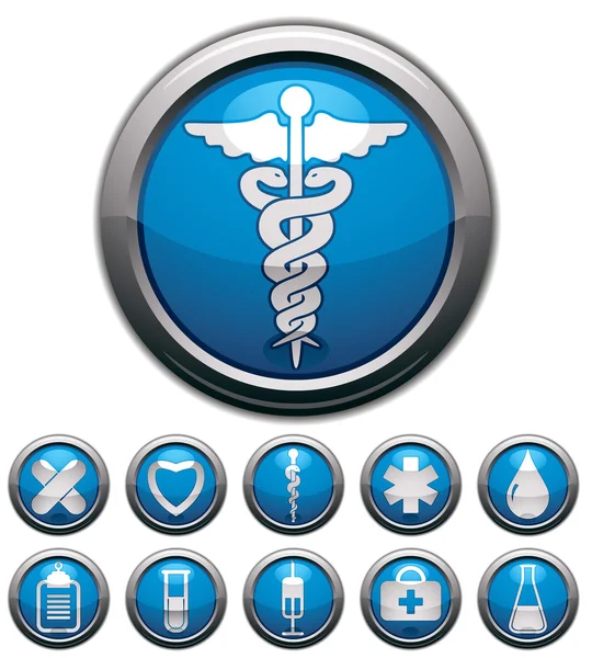 Conjunto de iconos médicos. — Vector de stock