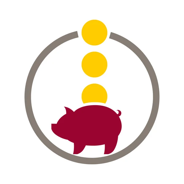 Piggy bankgeld. — Stockvector
