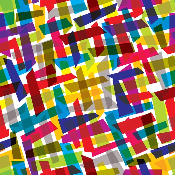 Patrón sin costura abstracto con elementos coloridos. — Archivo Imágenes Vectoriales